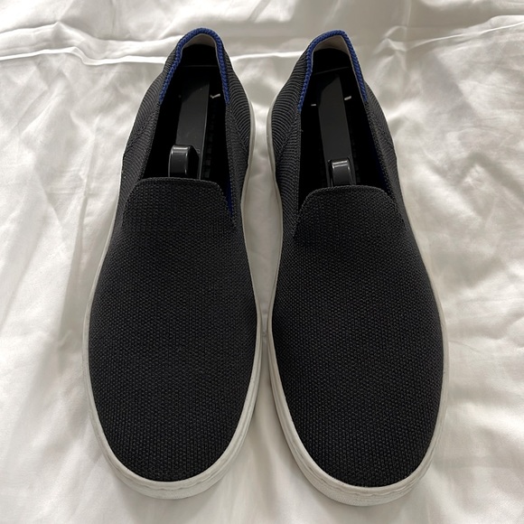 Rothy's The Original Slip-On Sneakers Size 7 Woman Black - Picture 1 of 8